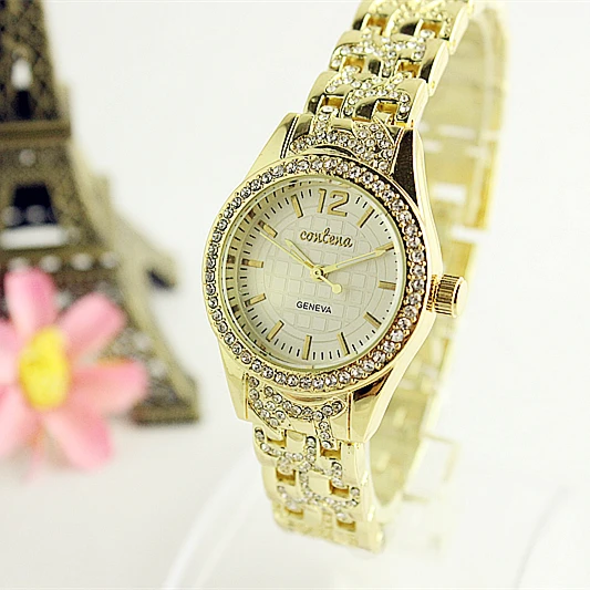 8302 Новый contena Дизайн полный Сталь женские часы Reloj Mujer Relogio feminino кварц-часы Женское
