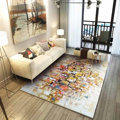 Else желтый красный черный кубики коробки Крем пол 3d принт нескользящие микрофибры гостиной декоративные современные моющиеся области коврик