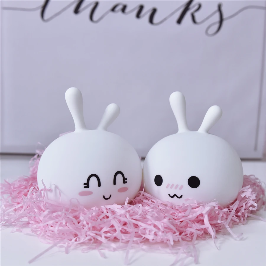 

Colorful Silicone LED Night Light Color Changing LED Bedside Light for Children Kid Girls Toy Gift Baby Bedroom Night Lamp