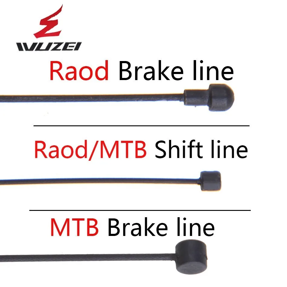 WUZEI 4 шт. тефлоновое покрытие переключение и тормоз внутренний кабель MTB дорожный велосипед передний задний переключатель тормоза внутренний кабель провода наборы
