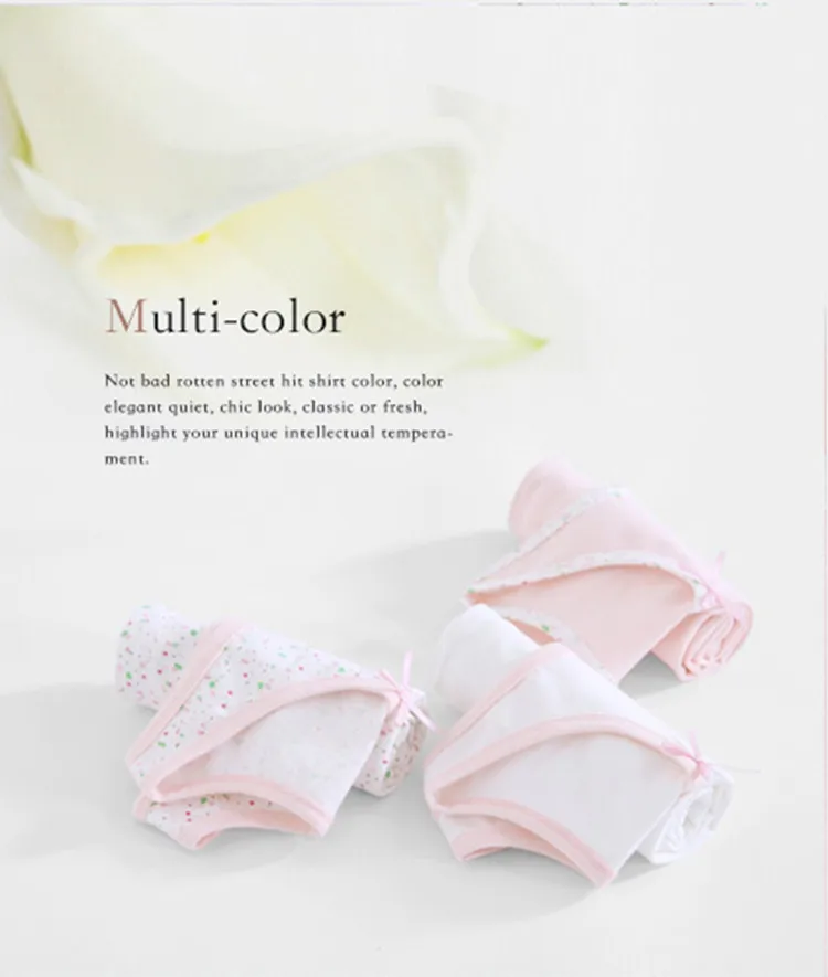 Children Girls Cotton Bowknot Underwear Vests 11