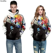 Free Shipping! Autumn New Fashion Women Men Suicide Clown 3d/galaxy Sweatshirts Hoodies Sweater Tops