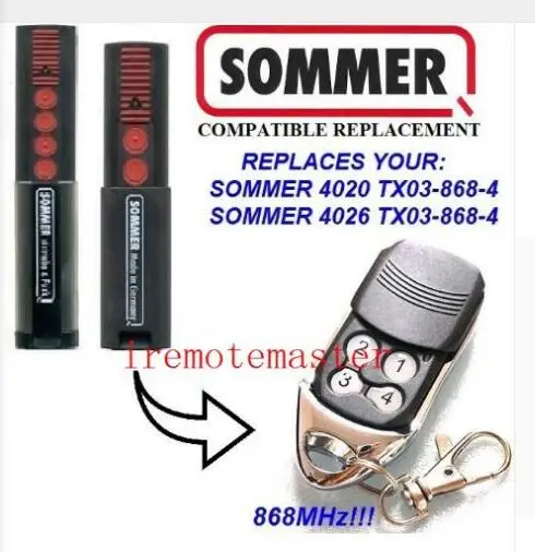 

FOR Sommer 4020 4026 remote control 868.3MHZ fine