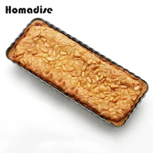 Homadise 14 дюймов углеродистая сталь антипригарный большой гофрированный противень для выпечки хлеба форма для тостов Коробка Форма для торта поднос кухонные аксессуары