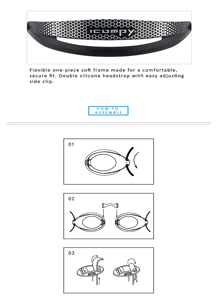 LANE4 icompy Performance & fitness Junior swim Goggle-противотуманная УФ-защита для взрослых мужчин и женщин VC-959