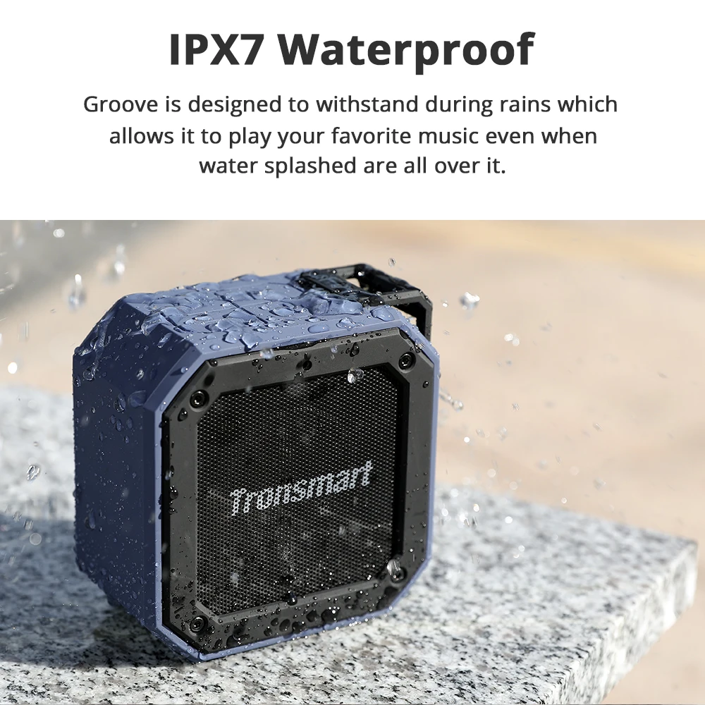 Force Mini Tronsmart Element Groove Bluetooth 4 2 Колонка IPX7 Водонепроницаемая звуковая панель