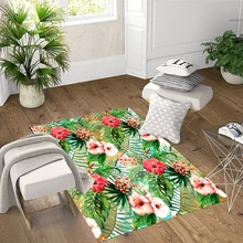 Еще тропические цветы красные розовые белые розы 3d принт Нескользящая микрофибра Гостиная декоративный современный моющийся коврик