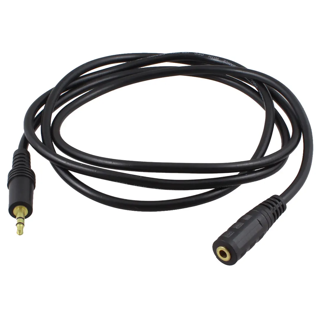 UXCELL 4.4Ft 3.5Mm Male To Female Stereo Audio Av Aux Cable Black For