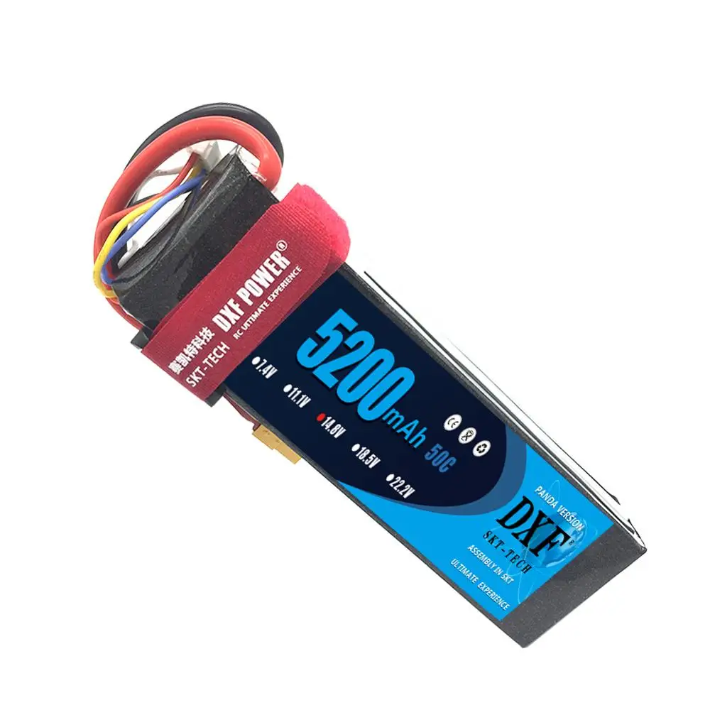 DXF Lipo 4S батарея 14 8 V 5200mAh 50C MAX100C для Romote Control Bateria Drone AKKU вертолет Квадрокоптер лодка
