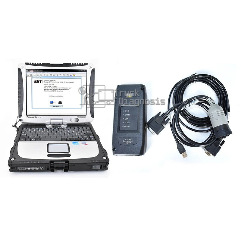 

For ET Communication Adapter III comm 3 diagnostic tool with ET diagnostic interface+sis software+Flash software+t420 laptop