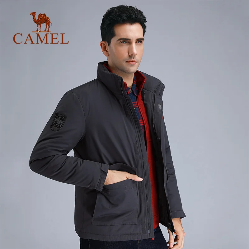 

CAMEL 2018 New Outdoor Hiking Winter Male Female Jacket Parka Coat Long Down Jacket Plus Size Duck Down Coat Jacket