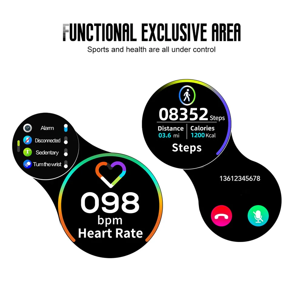 RUNDOING Q20 женские Смарт-часы водонепроницаемые кровяное давление монитор сердечного ритма женские мужские спортивные умные часы для Android и IOS