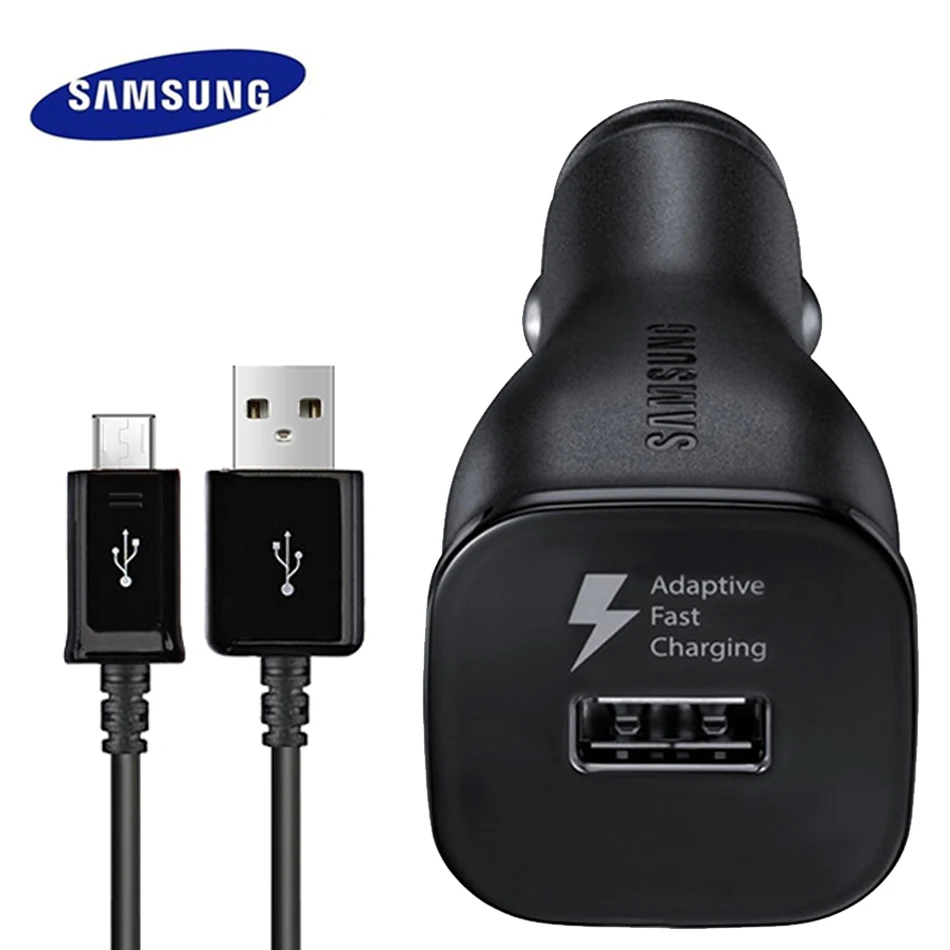 1Samsung S7 S6 edge Original Fast Car Charger 15W 9V1.67A 1.5m USB Type C Cable 2USB Quick Adapter Note2 Note4 Note5 note edge