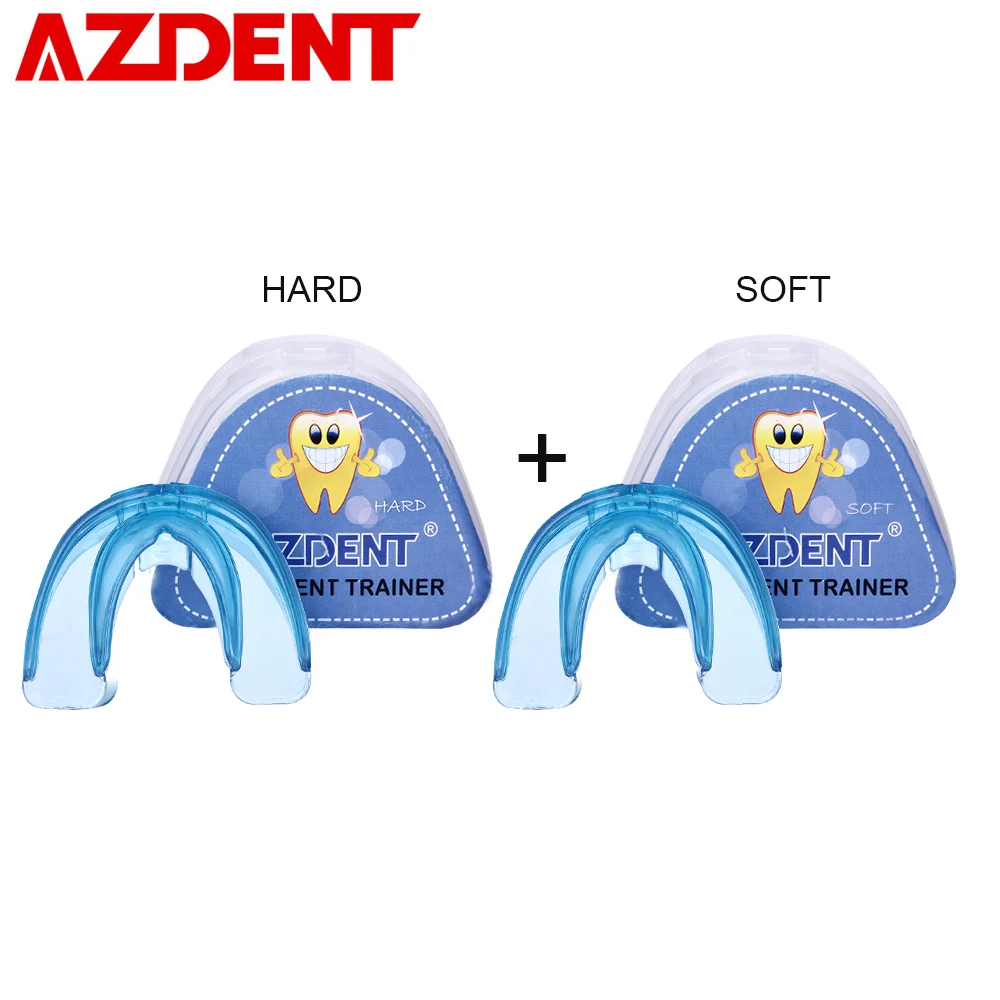 Azdent Dental Silicone Tooth Orthodontic Braces Soft Or Hard Appliance Aligners Trays Teeth Straightener Retainer Suit Kids huismerk kopen in de aanbieding