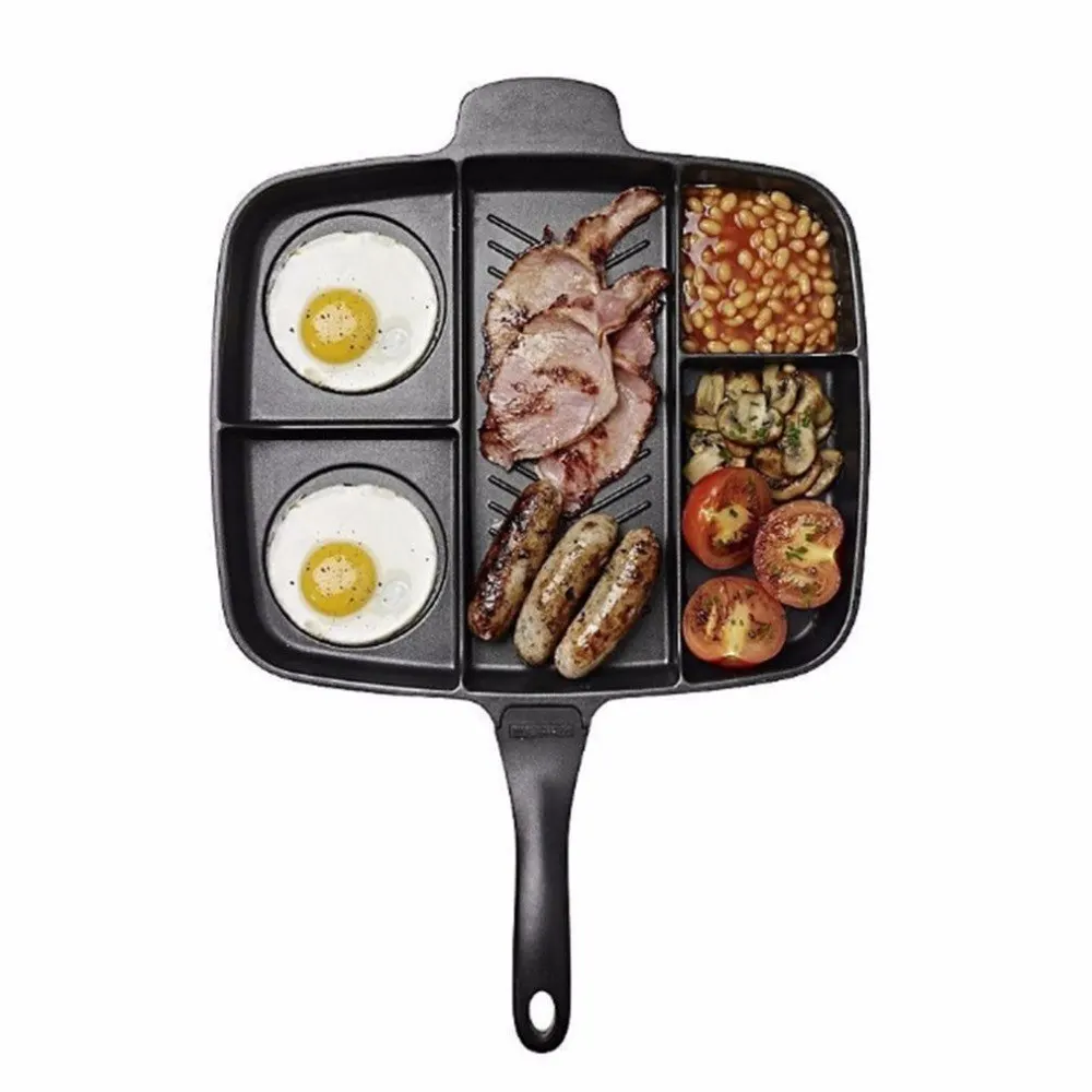 5-In-1-Multi-purpose-Separation-Pot-Fryer-Pan-Non-Stick-Grill-Fry-Oven-Meal-Skillet (2)