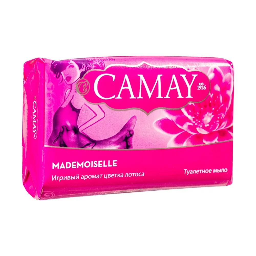 Camay мыло 85г mademouiselle лотос (48шт/у) (6221155023667)