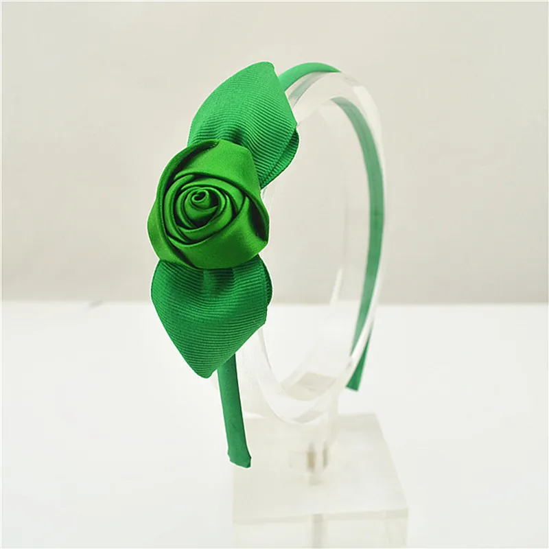 

1pcs Kid Headband Rose Flower Hairband children flower girl hair crown ornament Beach Bows Accessories
