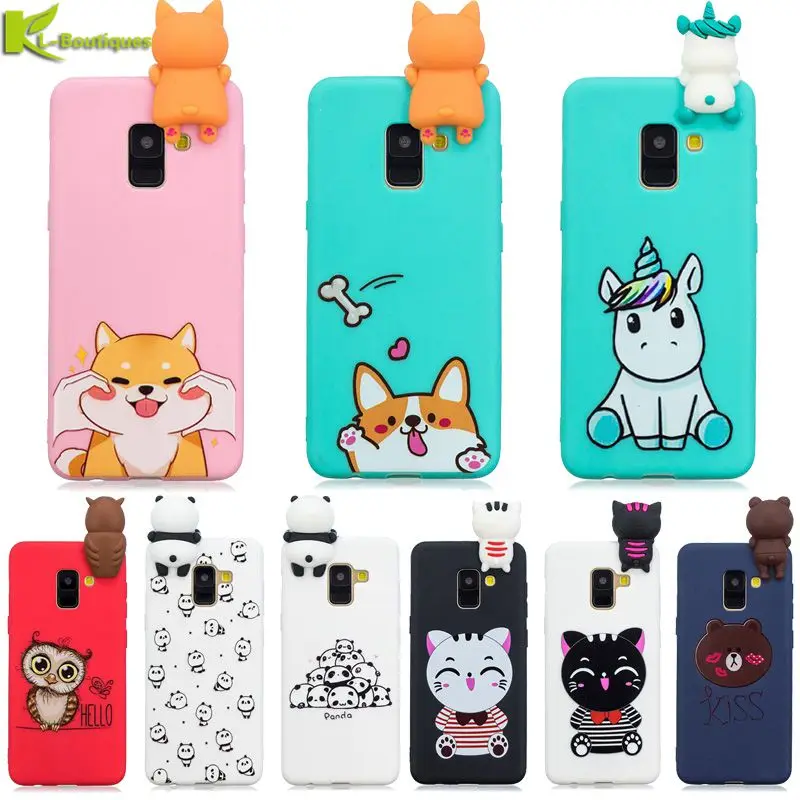 

for Samsung Galaxy A8 Plus 2018 Case on for Fundas Samsung Galaxy A8 2018 Cover 3D Cartoon Toy Soft Silicone Phone Cases Coque
