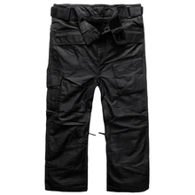 Новейшее издание "Southplay" Зимний Сезон Водонепроницаемый Лыжный Сноуборд 10, 000 мм черный большой размер согревающие военные штаны