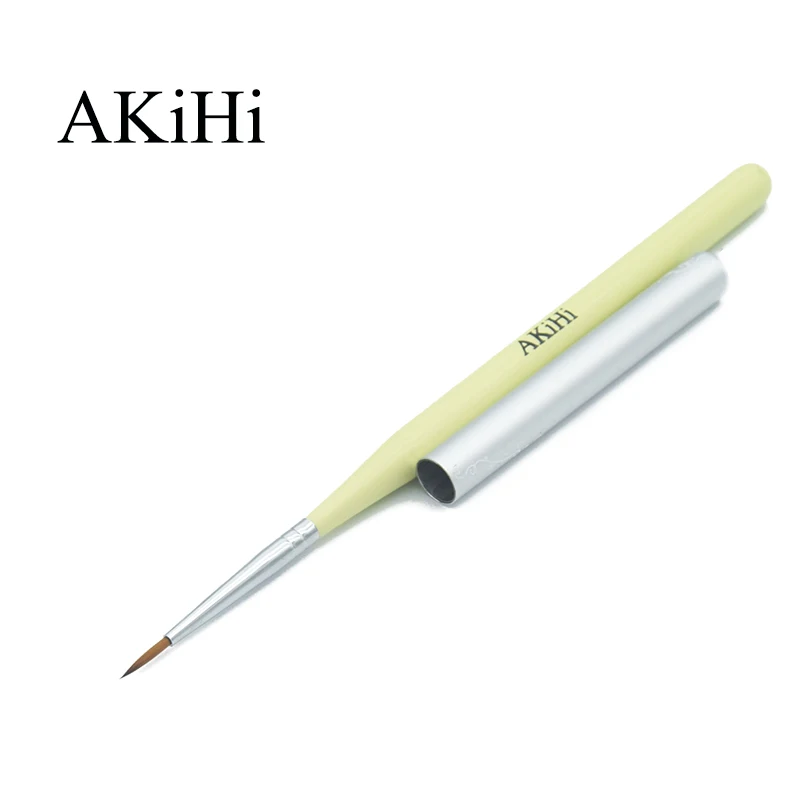 AKiHi 11mm Nail Propylene Pigment Painting Drawing Brushes Nail Arts 3D Flower Pen Tools with Cap