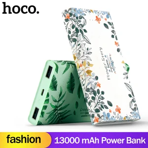 HOCO Мода 13000 мАч USB зарядка внешний аккумулятор портативный телефон зарядное устройство двойной usb зарядка 10000 мАч для iPhoneX 7 8 - изображение