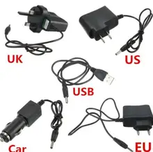 Hot Universal US/UK/EU Plug Car Charger 18650 USB Travel Adapter Cable for Recargable LED Flashlight Headlamps Torch Computer