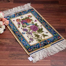 FangCunJinXiu 1'x1. 5'персидский шелковый ковер ручной работы в стиле живописи Яркие Птицы и цветы пыхтя использовать как гобелен