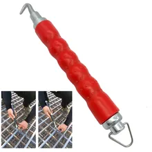 Стройплощадка полуавтоматическая стальная арматура крюк связывающий проволочный крюк прямой Тяговый проволочный Крюк Инструмент для комплектации