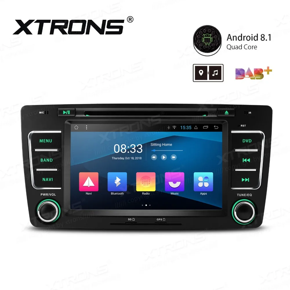 XTRONS 7 дюймовый Android 8 1 dvd плеер автомобиля 2 din CANbus gps навигации для Skoda octavia 2009 2010 2011
