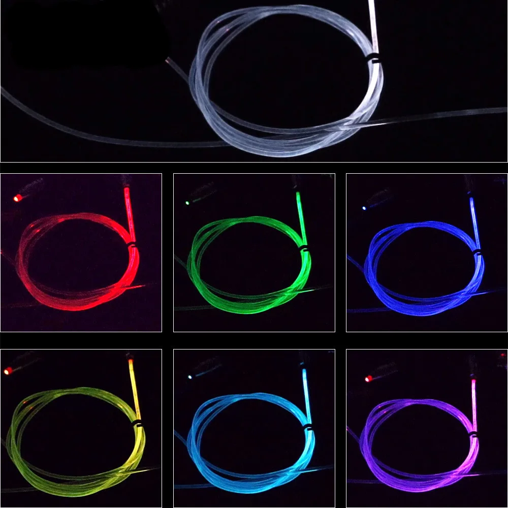 6m Voice Sound Active RGB LED Car Interior Light Multicolor EL Neon Strip Light remote control Atmosphere Light 12V kit