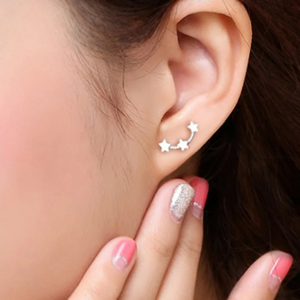 1 Pair Cute Korean Style Hypoallergenic Stars Woman Earrings Drop