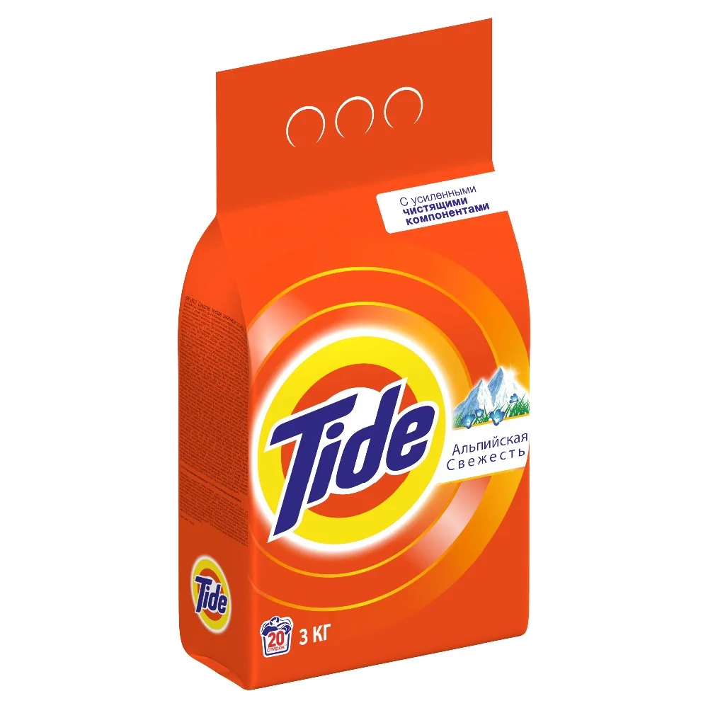 Моющее средство для стирки Tide Автоматическая альпийская свежесть 20 стирок 3 кг