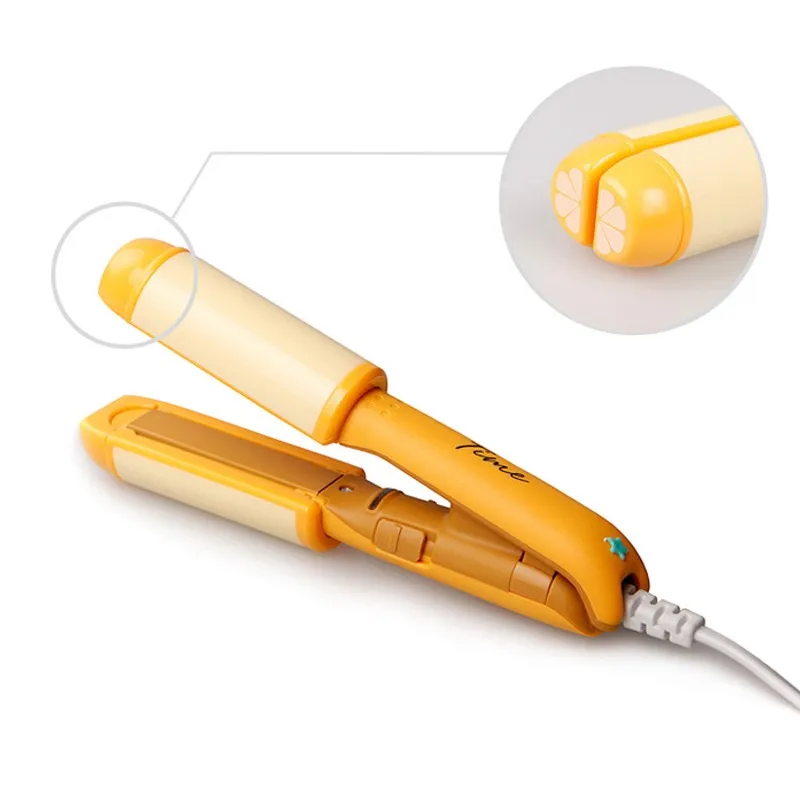 Cute-Fruit-Mini-Straightning-and-Curling-Irons-Portable-Hair-Curler-Small-Size-Straightener (2)
