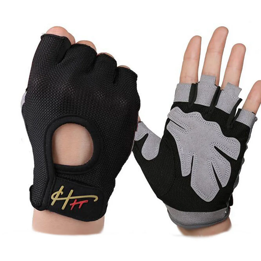 

Anti-skid Half Finger Gym Gloves Sports Body Building Training Wrist Gloves Men & Women Dumbbell Fitness Exercise Weightlifting