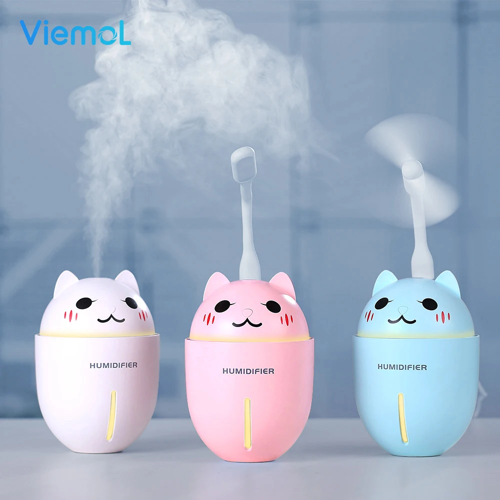 

Viemol 320ML USB Air Humidifier Ultrasonic Cool Mist Adorable Pet Mini Humidifier With LED Light for Office Bedroom Living Room