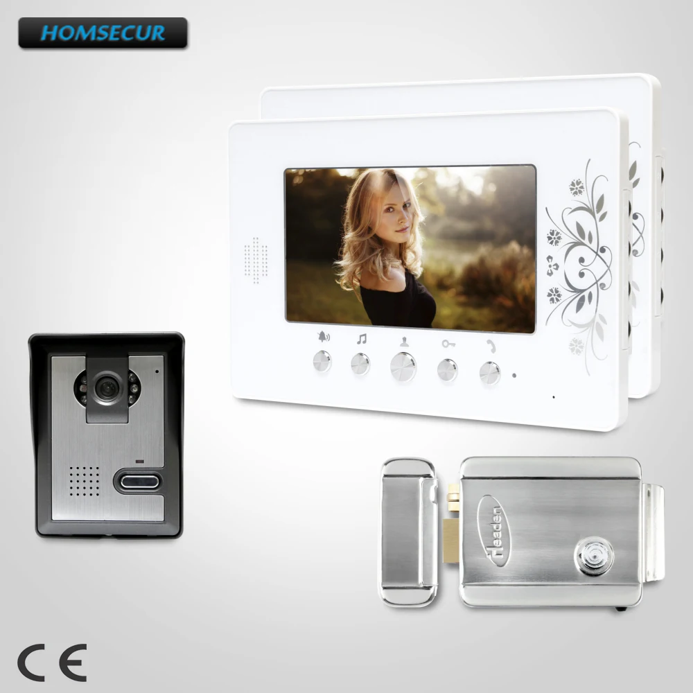 

HOMSECUR 7inch Hands-free Video Door Entry Call System with Intra-monitor Audio Intercom XC005+XM709