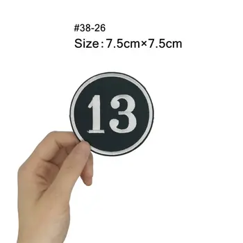 

3" LUCKY THIRTEEN 13 CREW MOTORCYCLE HOT ROD PUNK BIKER PATCH punk rockabilly applique Embroidered iron on patch