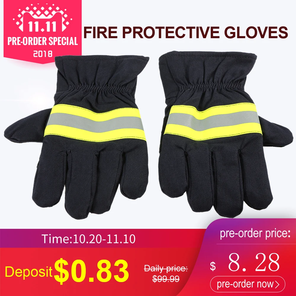 Fire Protective Gloves Fire Proof Anti fire Equipment Heat Resistant