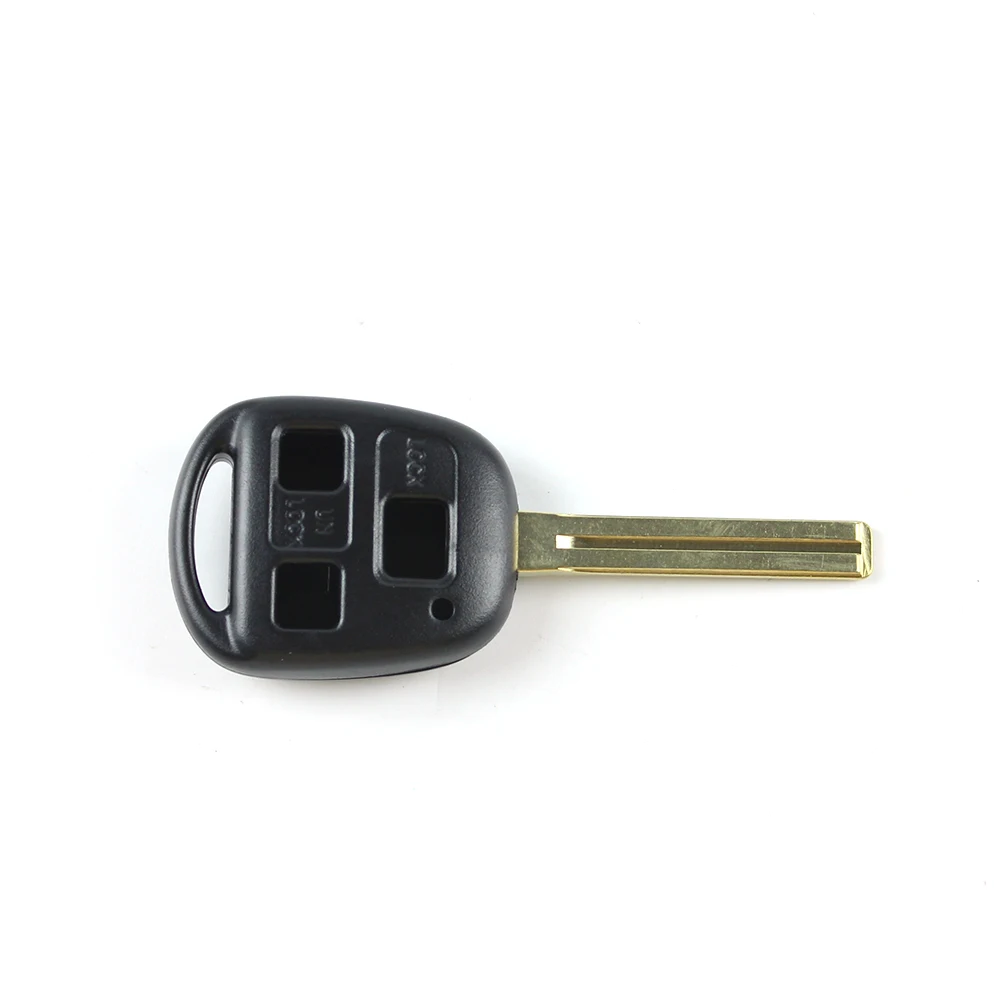 

New 3 Button Remote Key Case Shell Replacement Auto Blade Car Key Fob Shell Fit For Lexus ES300 GS400 RX330 LX470 GX470 GS430