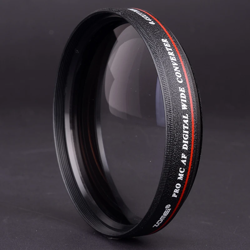 Ultra Slim Thin 67mm 0.45 x Wide Angle Filter Lens Without Dark Corner