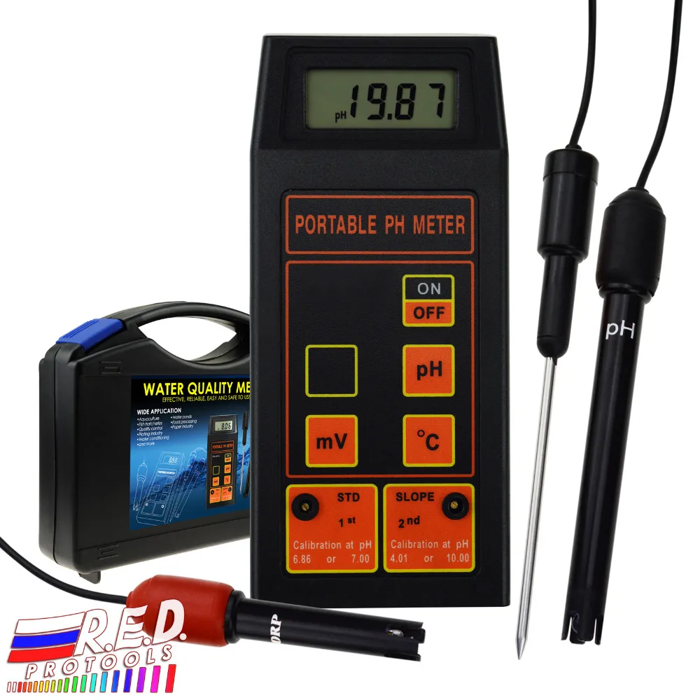 Digital pH / ORP mV / Temperature Meter Water Quality Tester with ATC