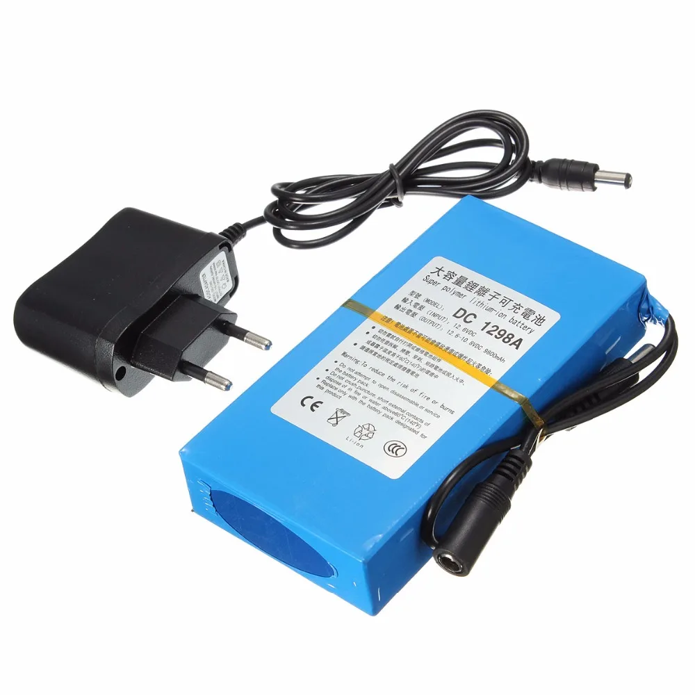 GTF прочный DC 12V литиевая Батарея 9800 мА/ч полимерный пакет уличный светильник