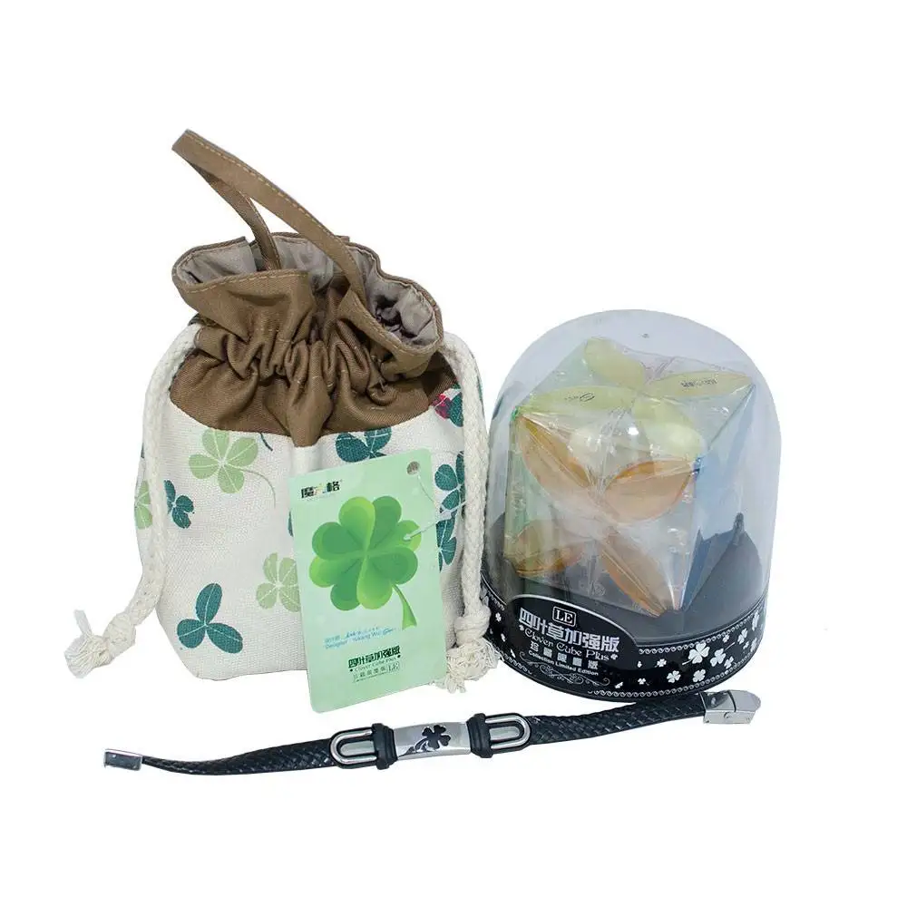 

Mofangge Clover Cube Plus - Transparent Limited Edition Cubo Magico Twist Puzzle Toy