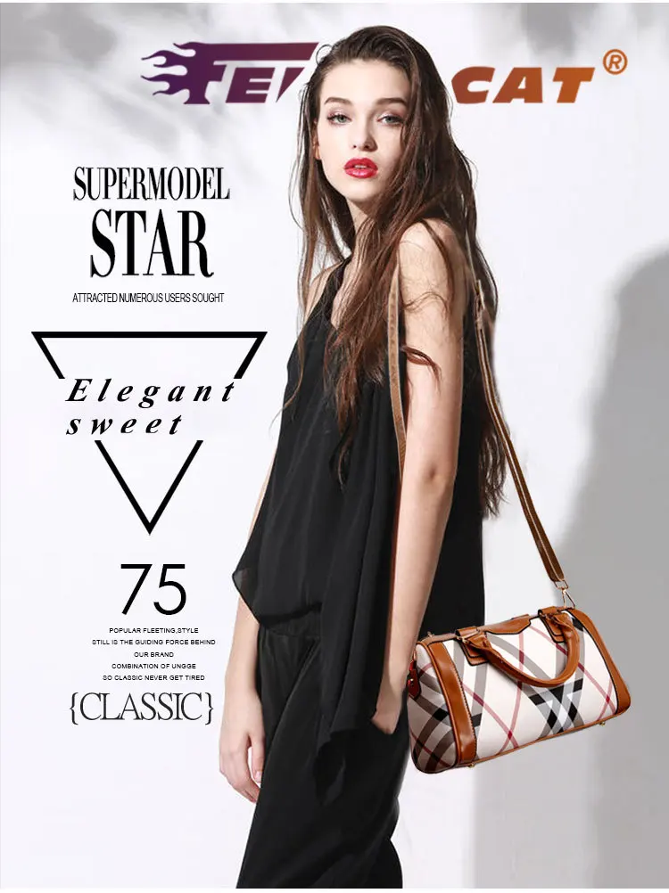 FERAL CAT 2017 Women Luxury Elegant Fashion Handbag Shoulder Bags Ladies Leather Handbags Female Messenger Bag61