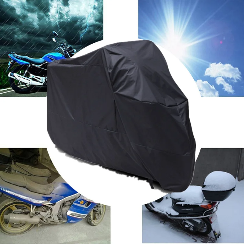 

L/XL/XXL/XXXL Motorcycle Covers Outdoor UV Protector Waterproof Dustproof Covering for Universal Scooters Moped Motorbike