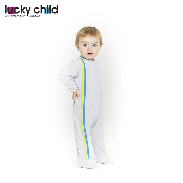 Комбинезон Lucky Child с начёсом для мальчиков и девочек, арт. 1-1Mf (Спорт) [сделано в России, доставка от 2-х дней]