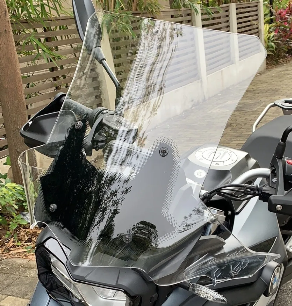 

4mm Touring Clear Windshield Windscreen with Mounting Bracket For BMW F 750 850 GS F750GS F850GS 2017 2018 2019 17 18 19