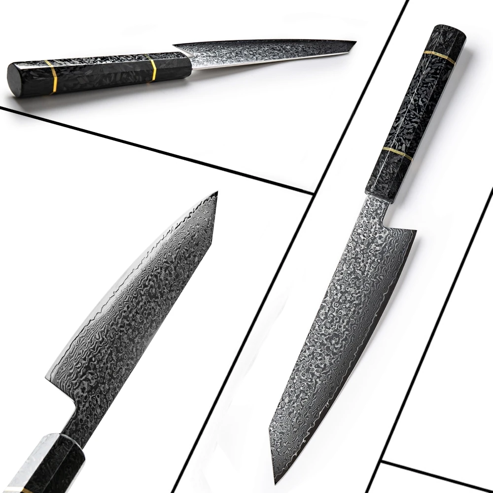Японский дамасский нож ручной работы шеф повара vg10 японский кухонный Kiritsuke s