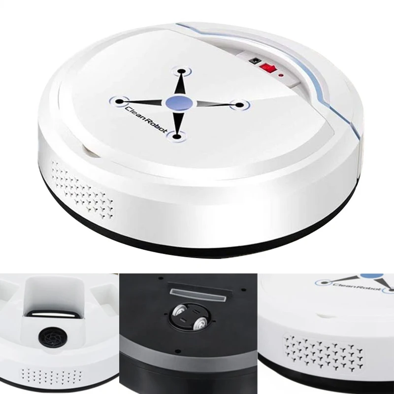 

Practical Home Smart Vacuum Cleaner Robots USB Charging Automatic Sweeping Robot Rechargeable Mopping Cleaning Floor Sweeper