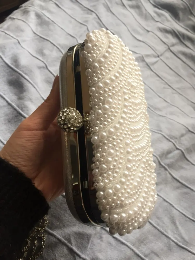 www. - Beaded pearls evening clutch bags - bagw22*